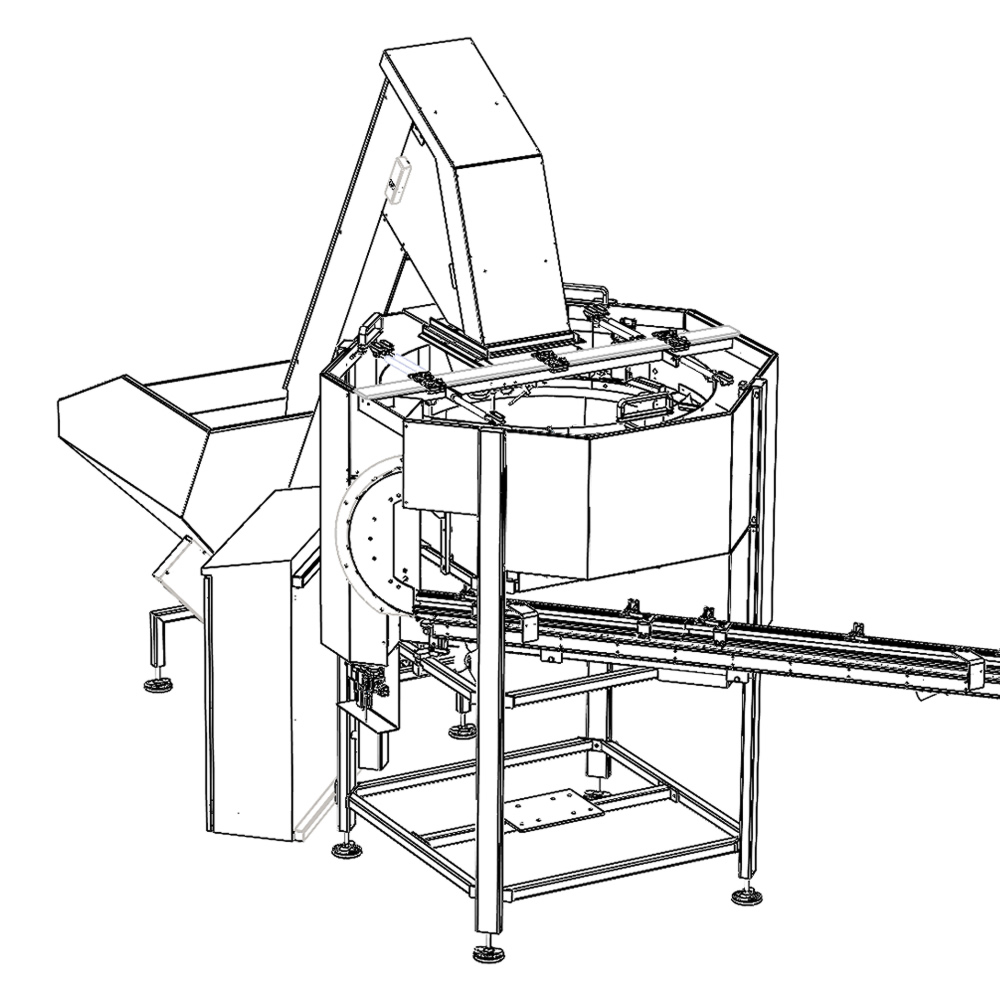 Feeder system 3D drawing